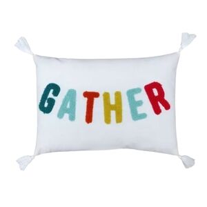 TARGET Bullseye Playground "Gather" Pillow 10" x 14" Thanksgiving Decor